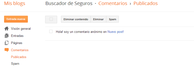 Crear blog en blogger