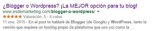 snippet blogger wordpress