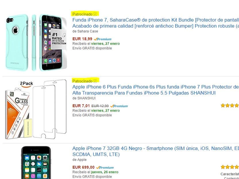 publicidad en Amazon