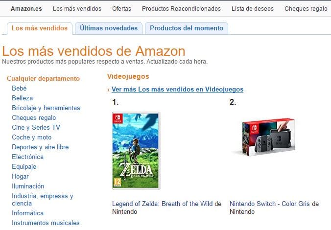 los más vendidos