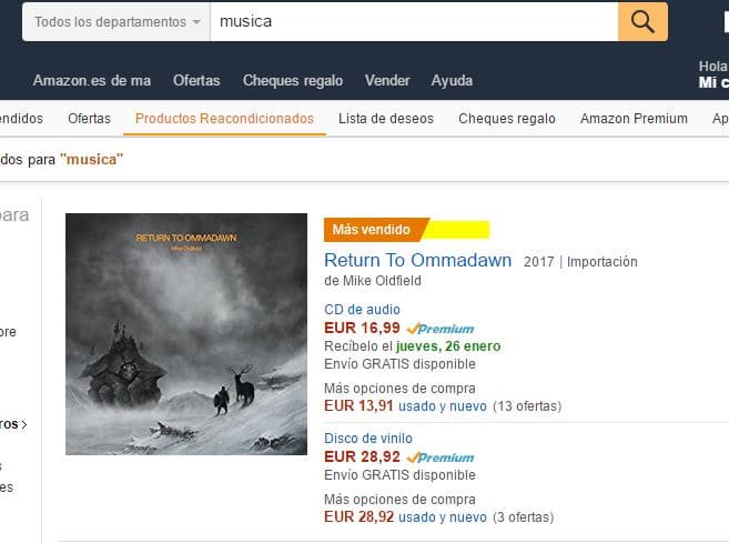 productos más vendidos