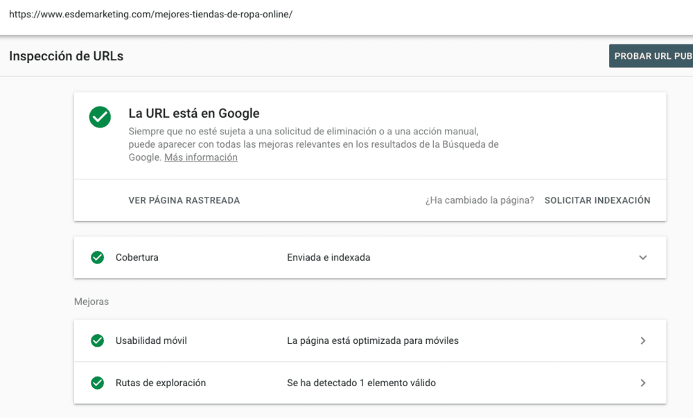 como usar google search console